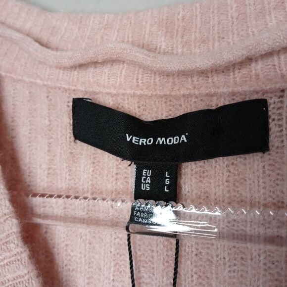 Vero Moda Laroya Pink Ribbed Sweater - Picture 2 of 5